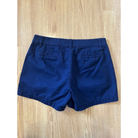 J Crew Factory Navy Blue Chino Shorts Size 8 - Picture 6 of 9